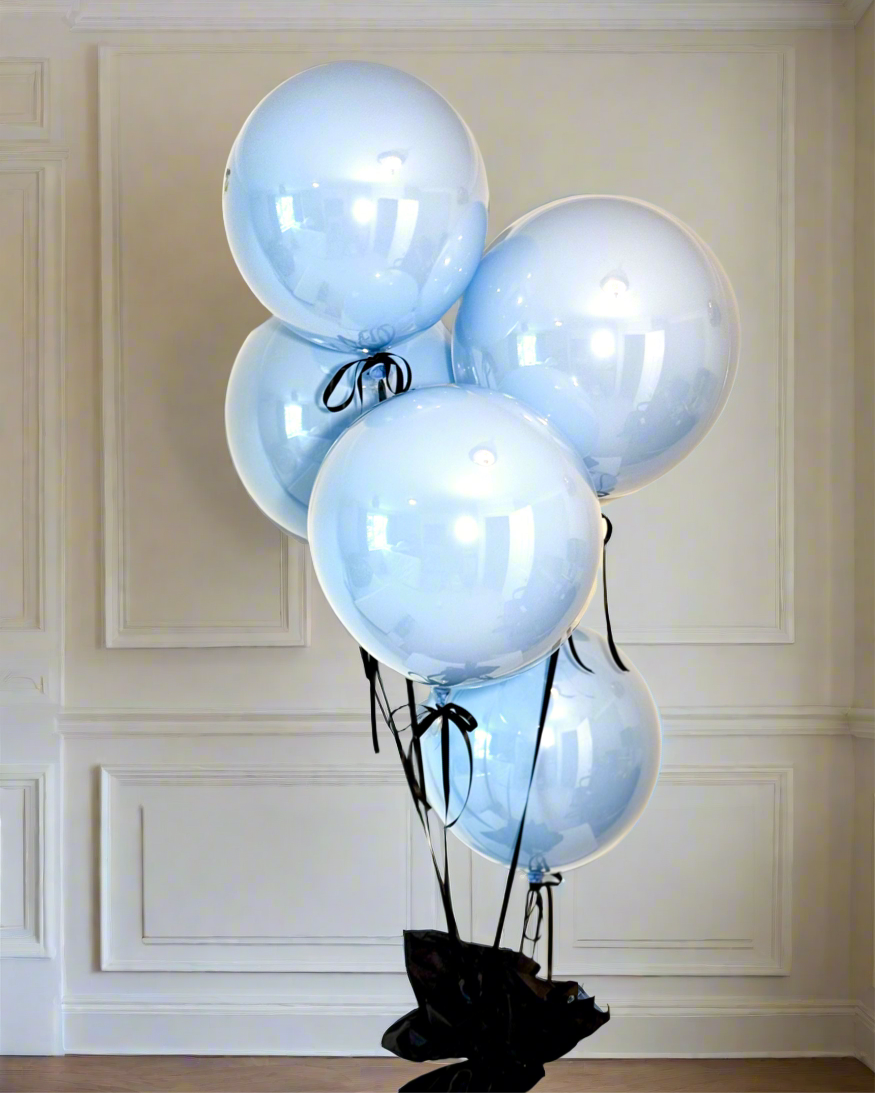 Richmond Lux Baby Blue Balloon Set – Set of 6