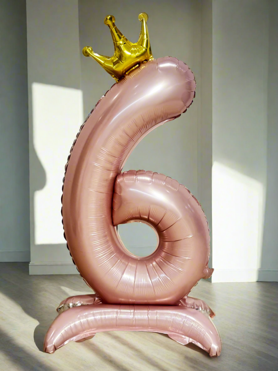 Giant Pink Foil Number Balloon 81cm