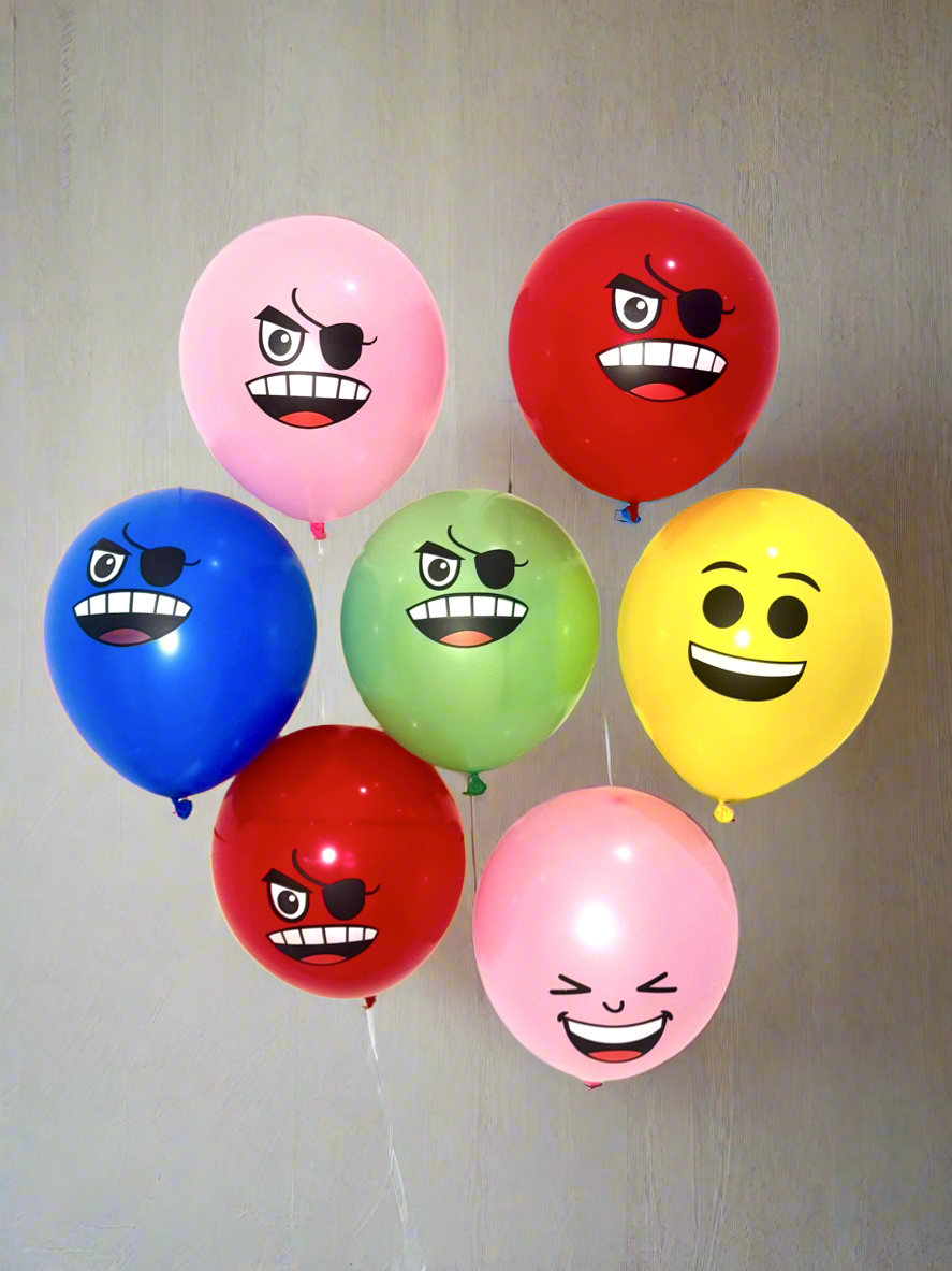 Funny Faces Balloons (20pcs, 12-inch)