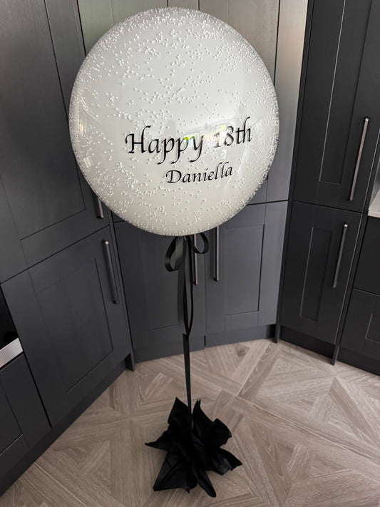 Pearl Luxe – Personalised Balloon in a Box