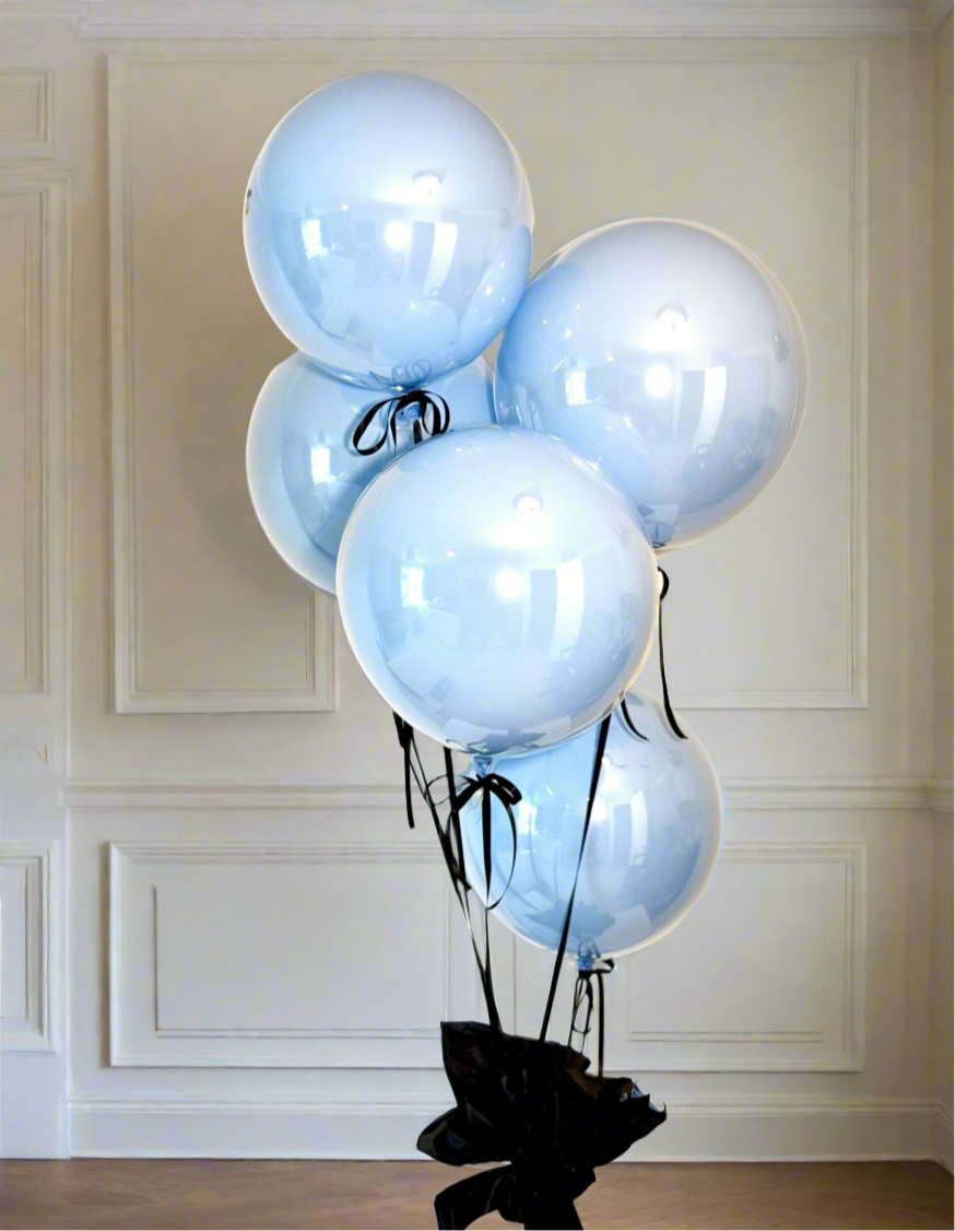 Richmond Lux Baby Blue Balloon Set – Set of 6