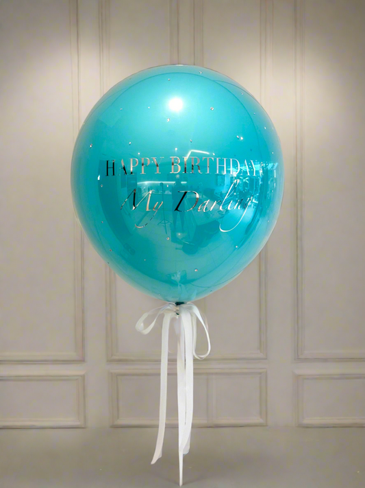 Tiffany Blue Personalised Balloon in a Box