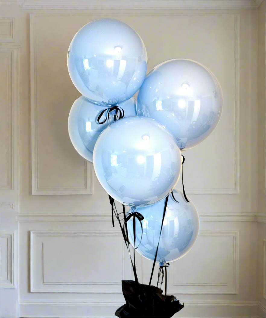Richmond Lux Baby Blue Balloon Set – Set of 6
