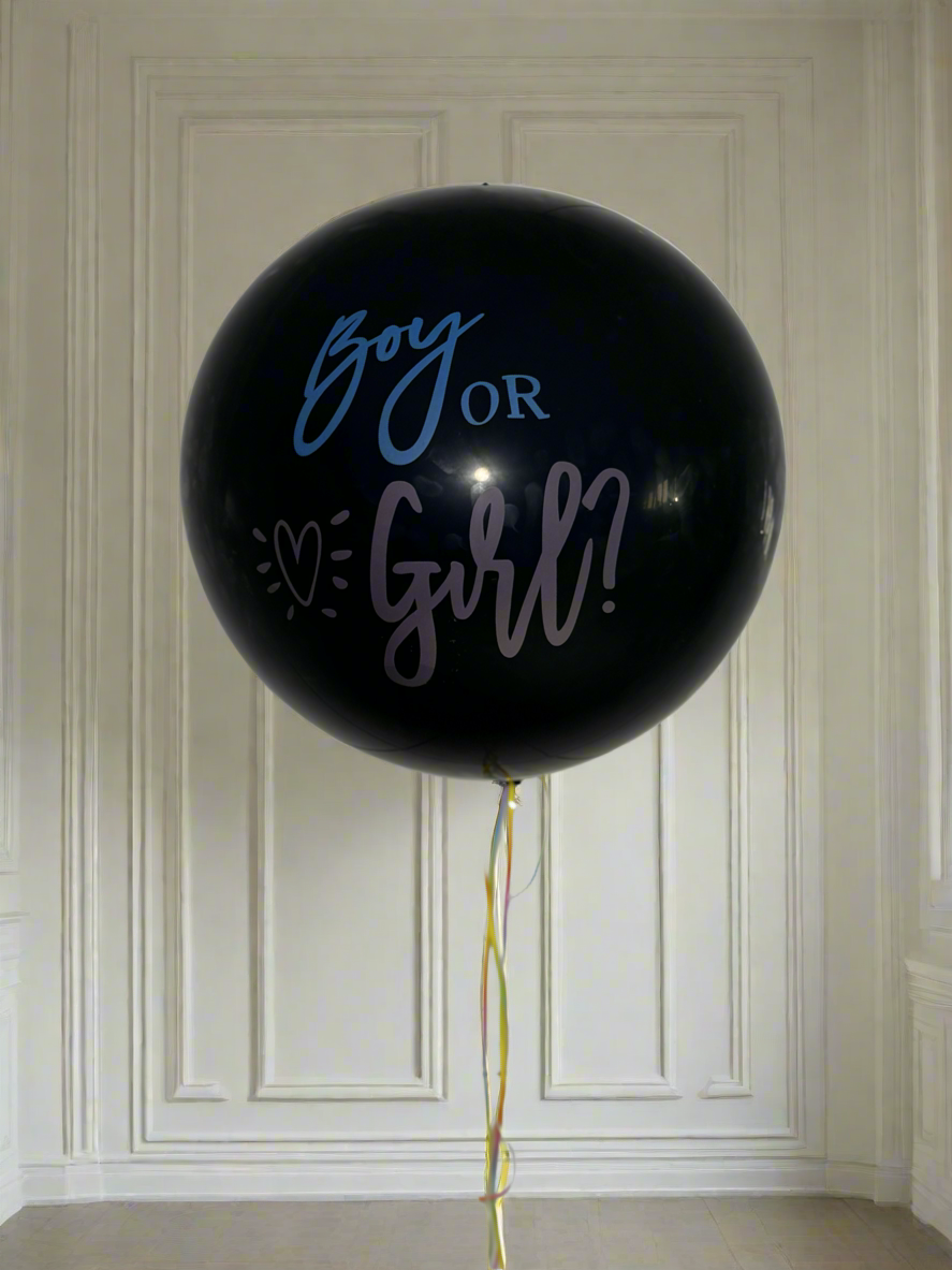 Gender Reveal “Boy or Girl?” Confetti Balloon