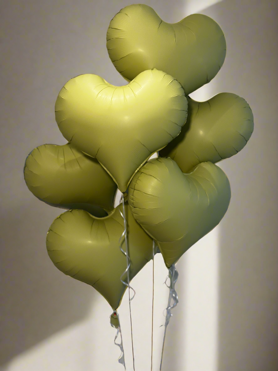 Pastel colour Heart Foil Balloon – Elegant and Unique for Any Celebration (1 piece)