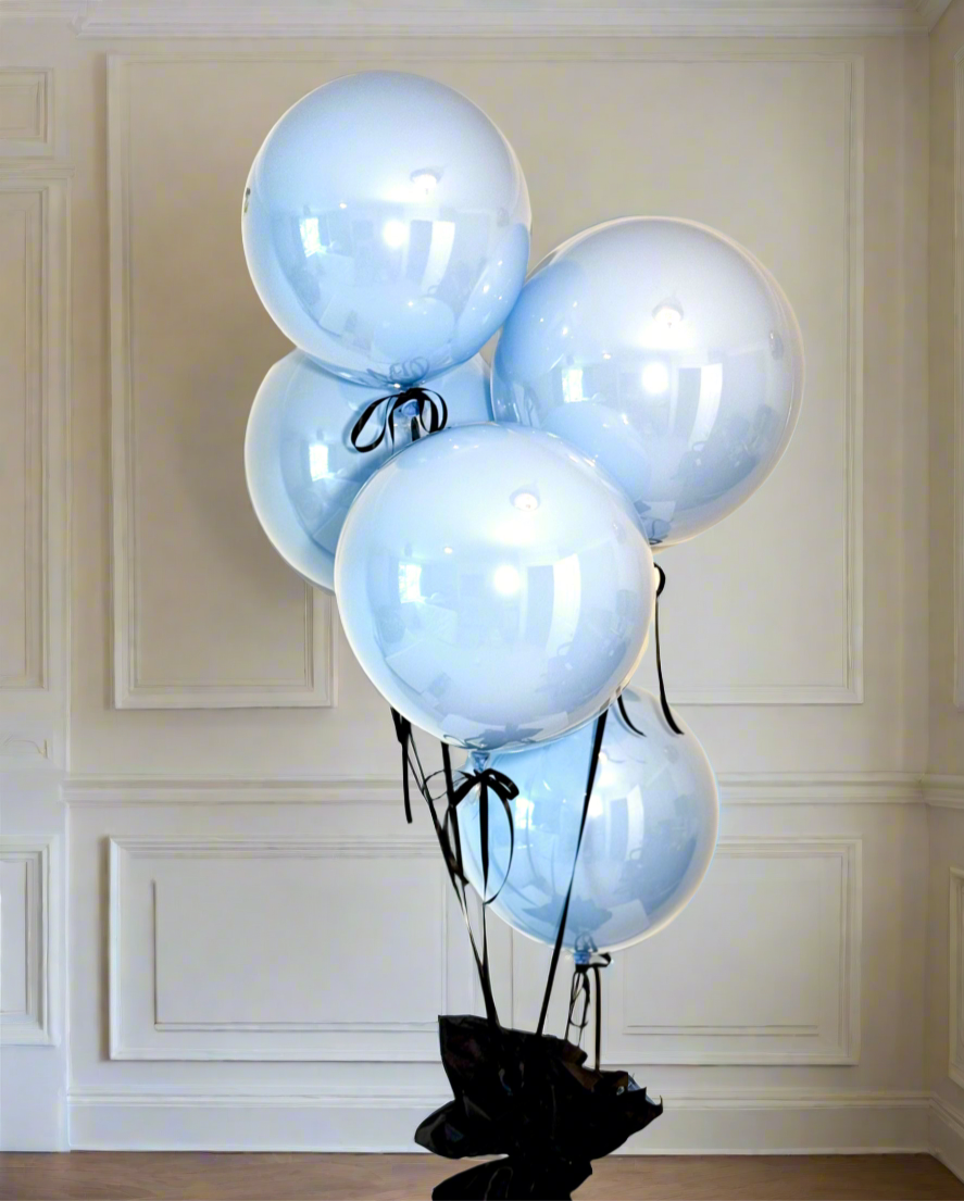 Richmond Lux Baby Blue Balloon Set – Set of 6