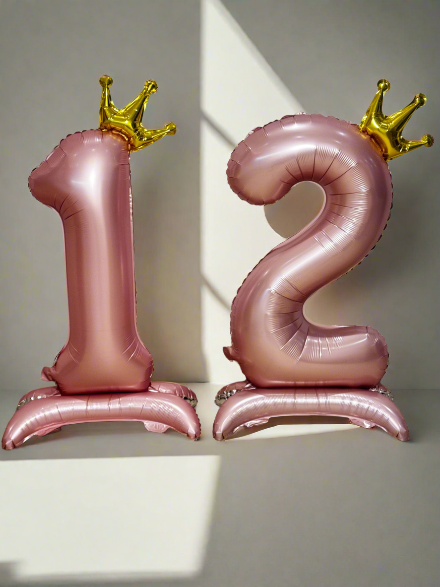Giant Pink Foil Number Balloon 81cm