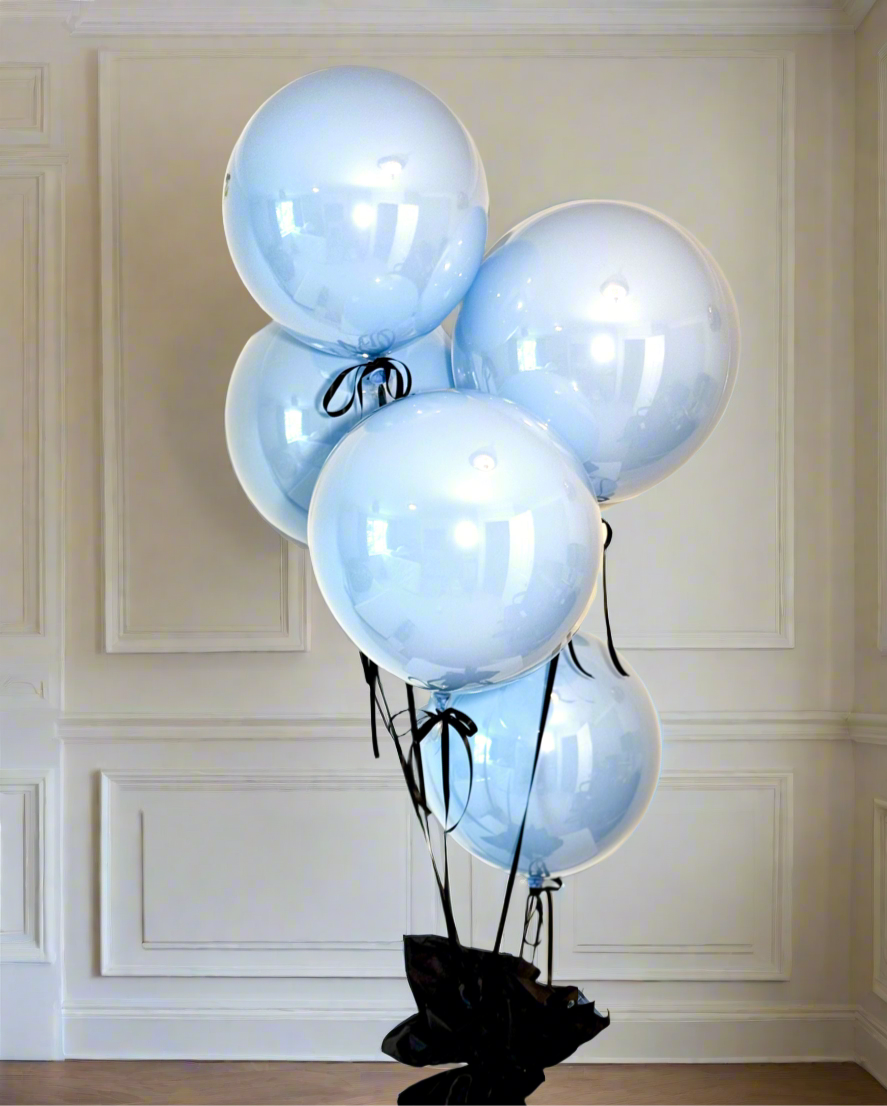 Richmond Lux Baby Blue Balloon Set – Set of 6