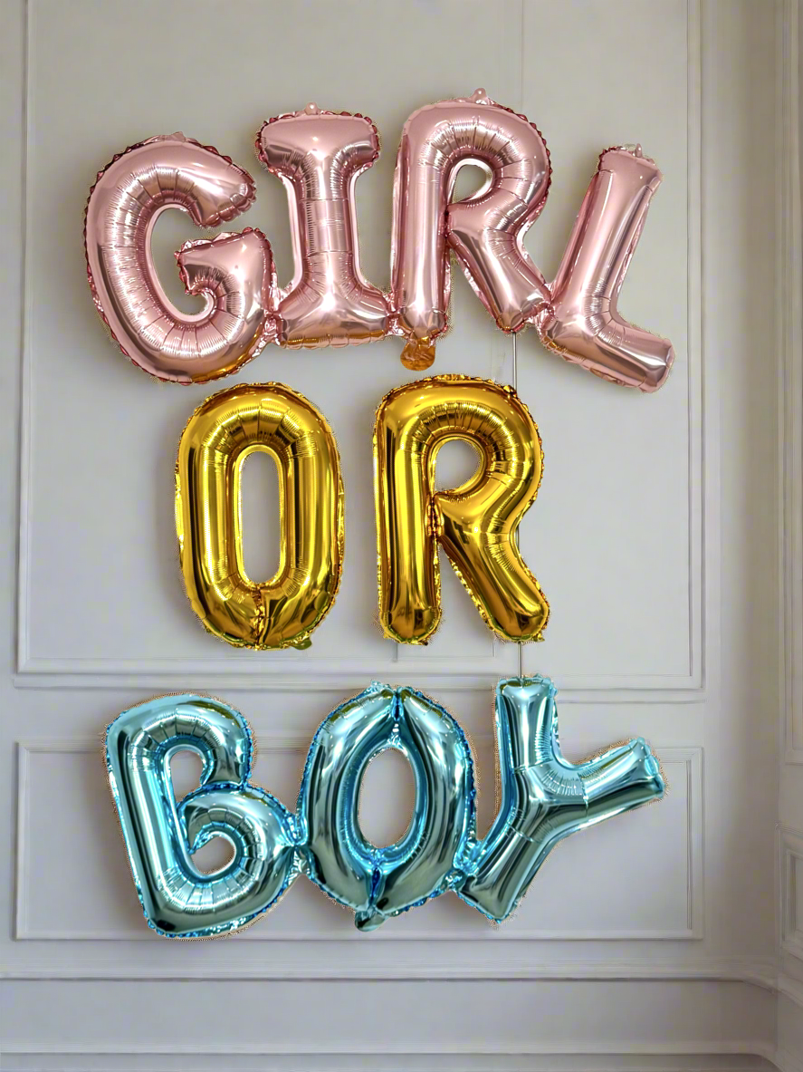 “Girl or Boy” Balloon Banner