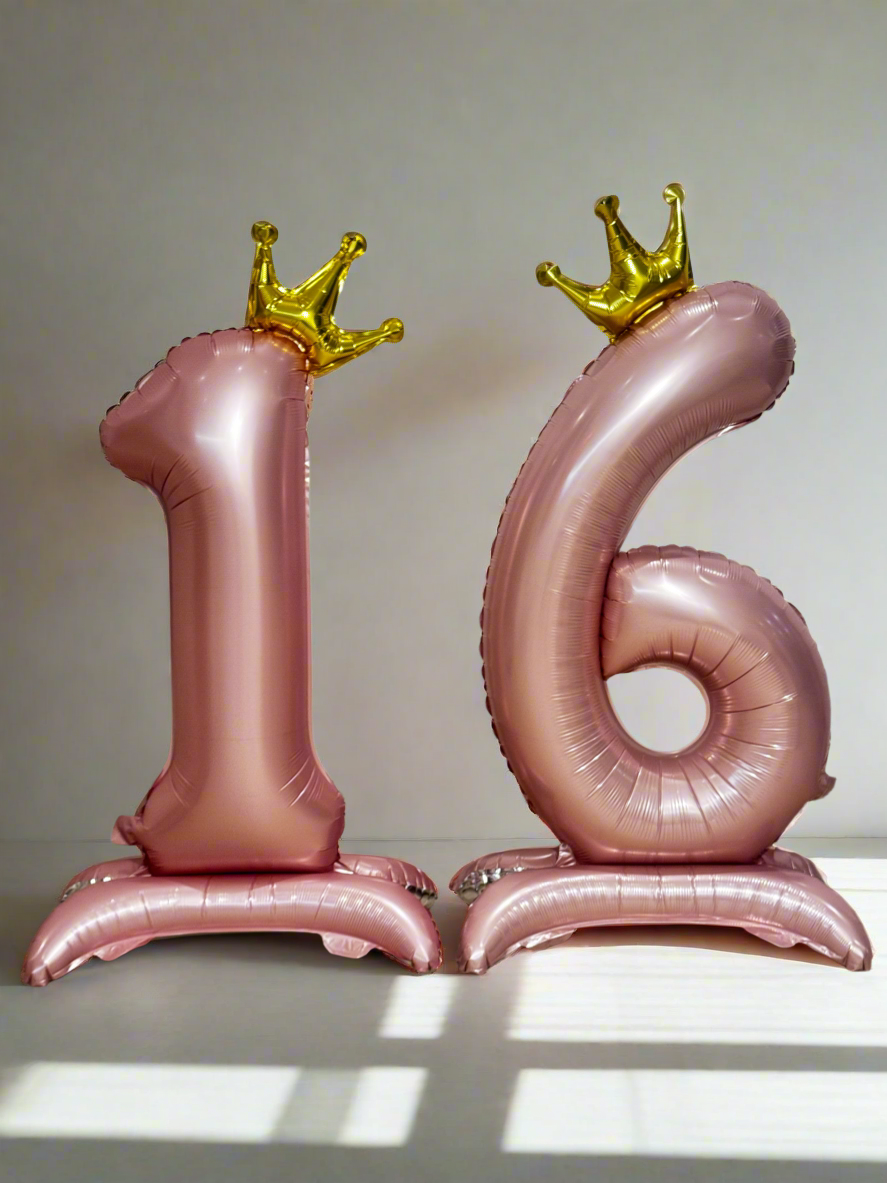 Giant Pink Foil Number Balloon 81cm