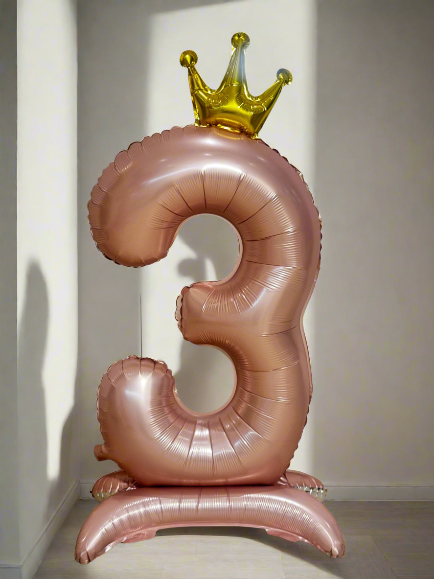 Giant Pink Foil Number Balloon 81cm