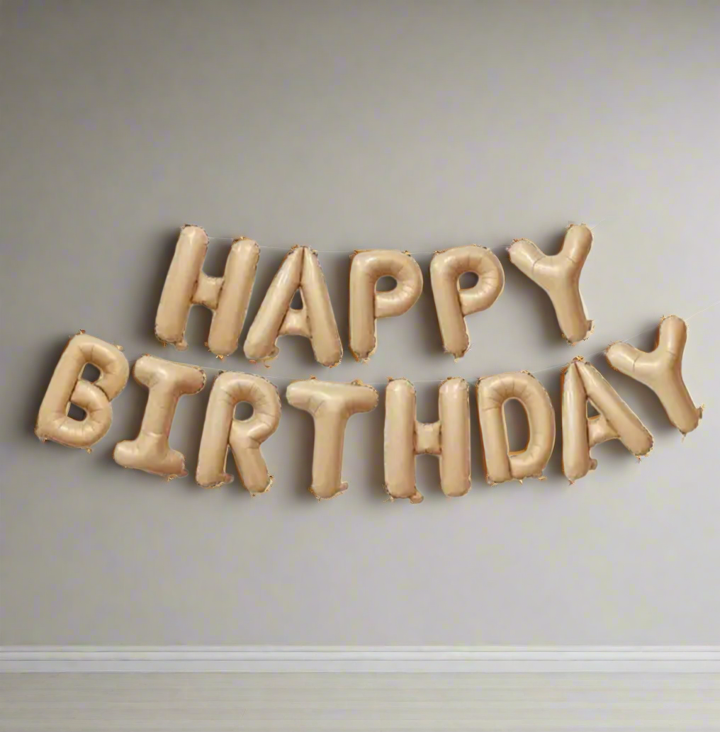 Happy Birthday Foil Balloon Banner
