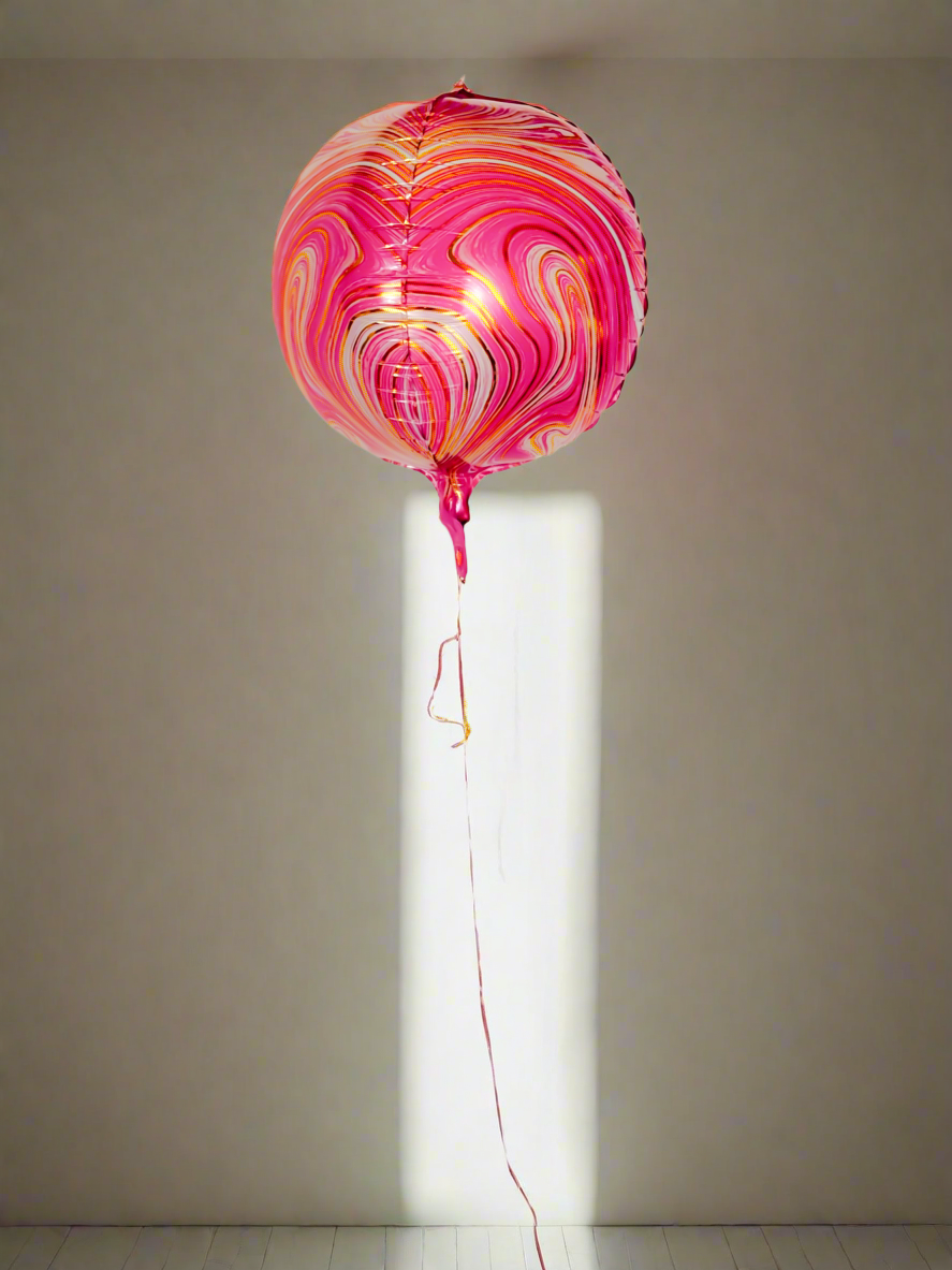 Large Round Sphere 4D Marble Balloon
