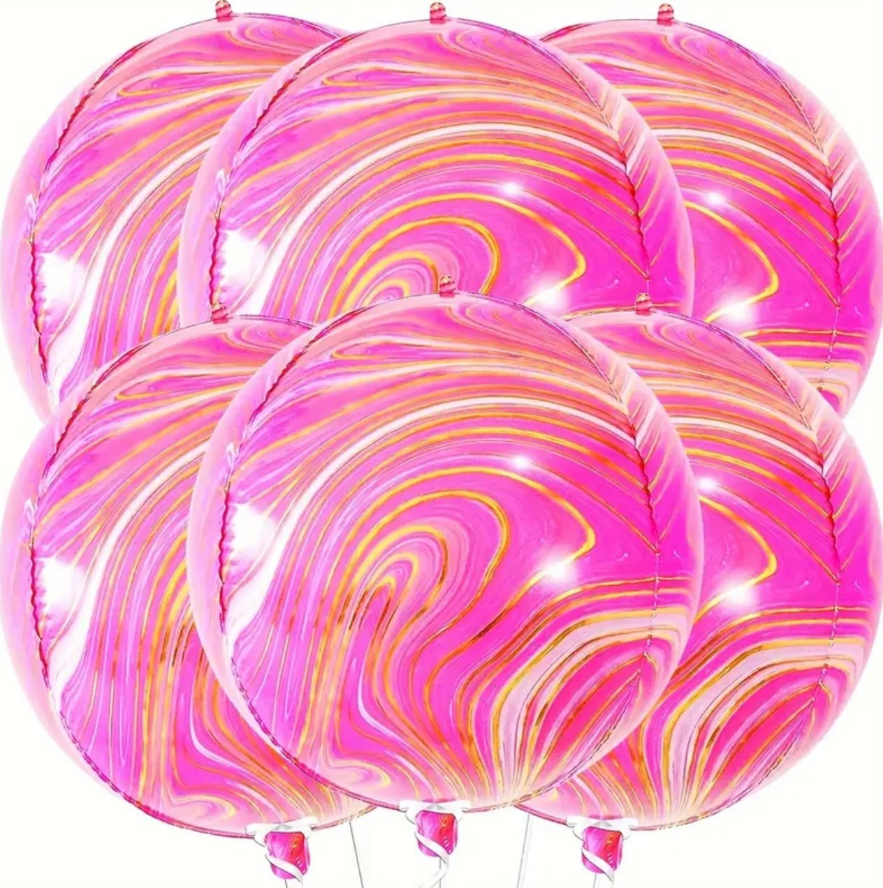 Large Round Sphere 4D Marble Balloon