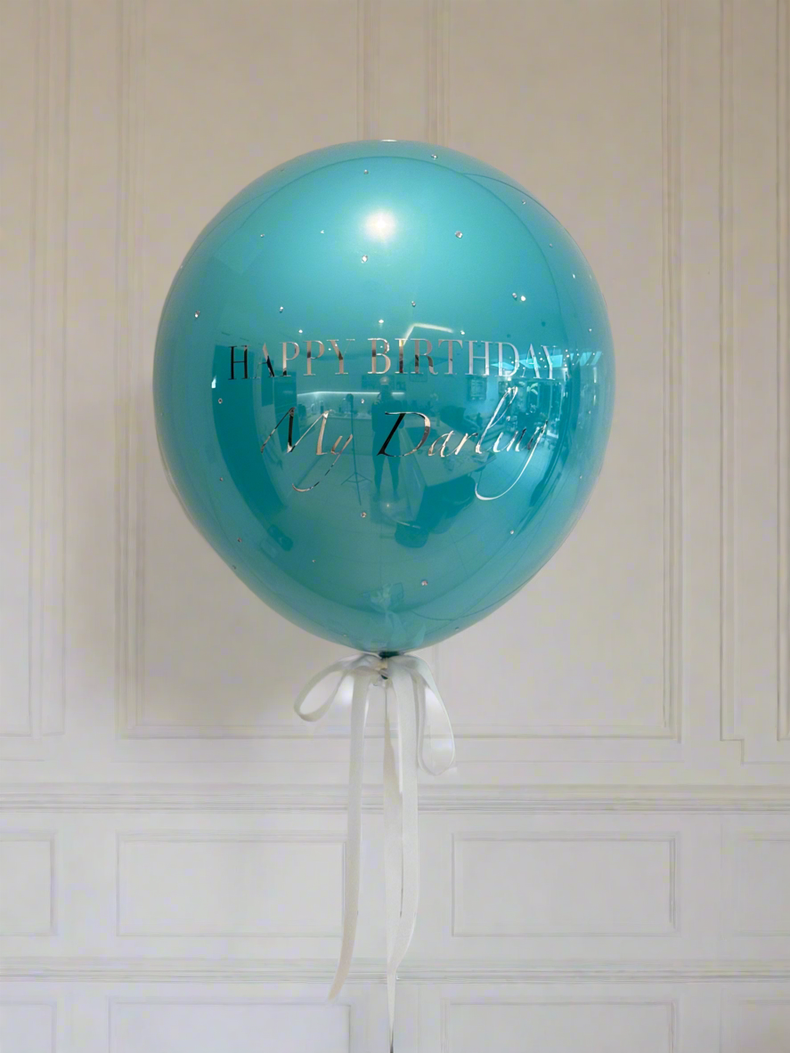 Tiffany Blue Personalised Balloon in a Box