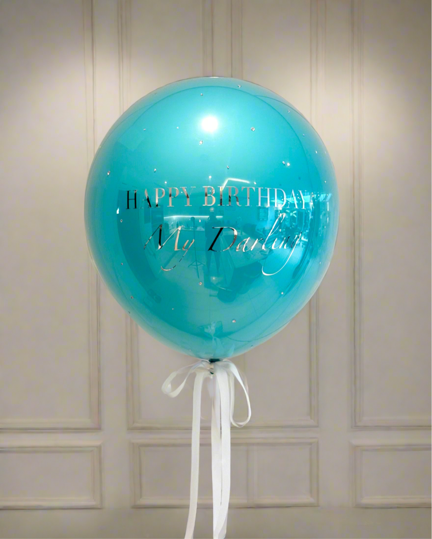 Tiffany Blue Personalised Balloon in a Box