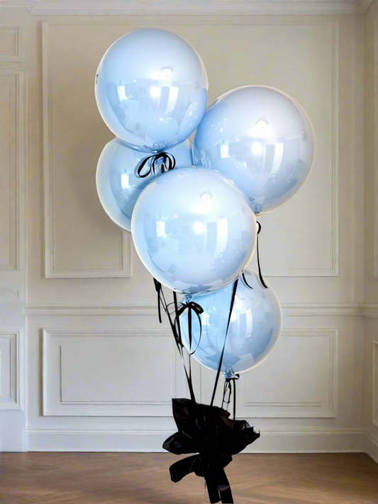 Richmond Lux Baby Blue Balloon Set – Set of 6