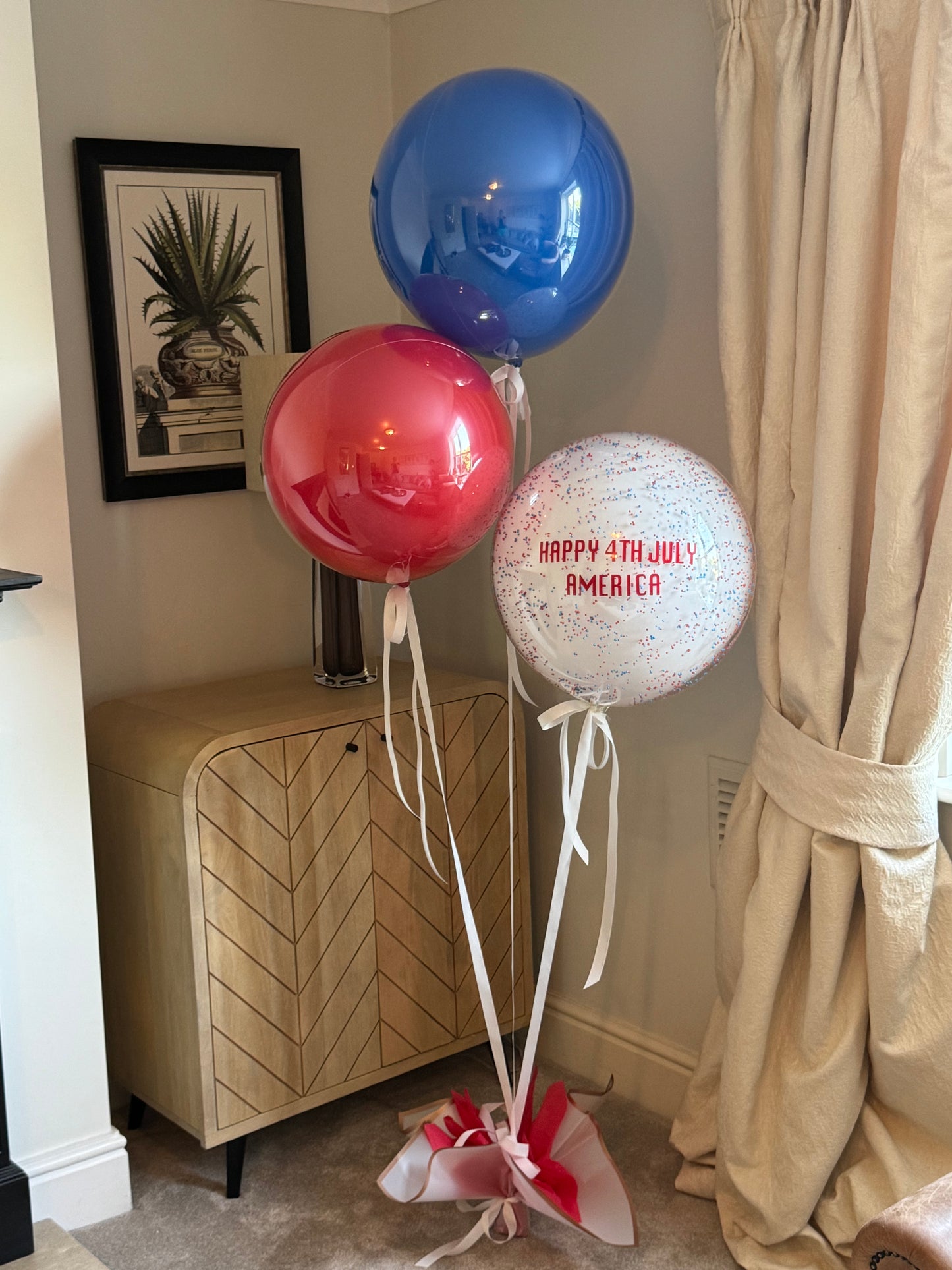 Happy 4th of July Balloon Bouquet | Personalised USA Independence Day Balloons