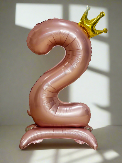 Giant Pink Foil Number Balloon 81cm