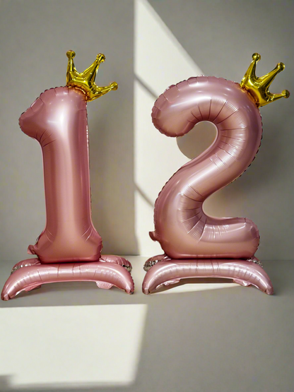 Giant Pink Foil Number Balloon 81cm