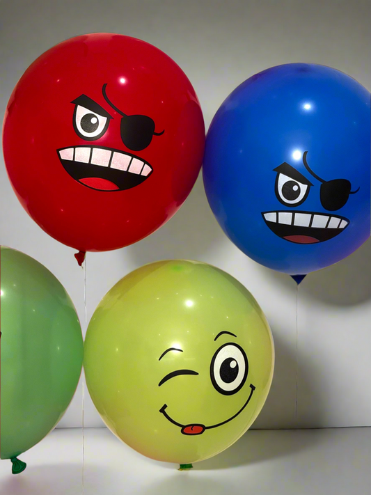 Funny Faces Balloons (20pcs, 12-inch)