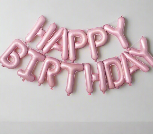 Happy Birthday Foil Balloon Banner