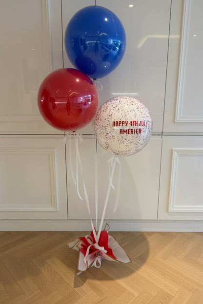 Happy 4th of July Balloon Bouquet | Personalised USA Independence Day Balloons